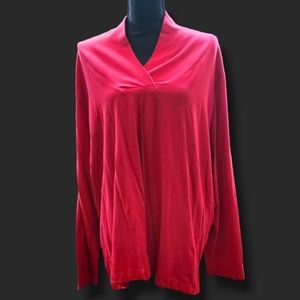 Roaman’s Long Sleeve Collared Blouse